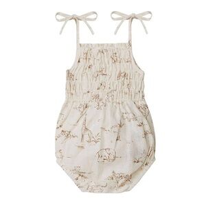 Rylee and Cru Kaia Romper - Safari Toile